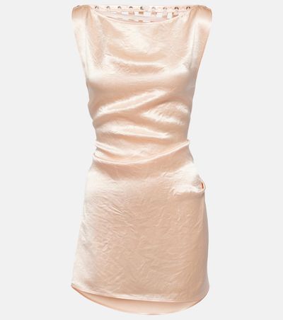 Jean Paul Gaultier Jean Paul Gaultier Deconstructed satin minidress
