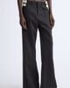 Jean Paul Gaultier Jean Paul Gaultier Exposed Waistband Pinstriped Wide Leg Trousers - 1