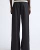 Jean Paul Gaultier Jean Paul Gaultier Exposed Waistband Pinstriped Wide Leg Trousers - 3
