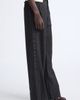 Jean Paul Gaultier Jean Paul Gaultier Exposed Waistband Pinstriped Wide Leg Trousers - 4