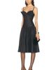 Jean Paul Gaultier Jean Paul Gaultier Flat Conic Cup Detail Midi Dress - 1