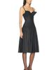 Jean Paul Gaultier Jean Paul Gaultier Flat Conic Cup Detail Midi Dress - 3