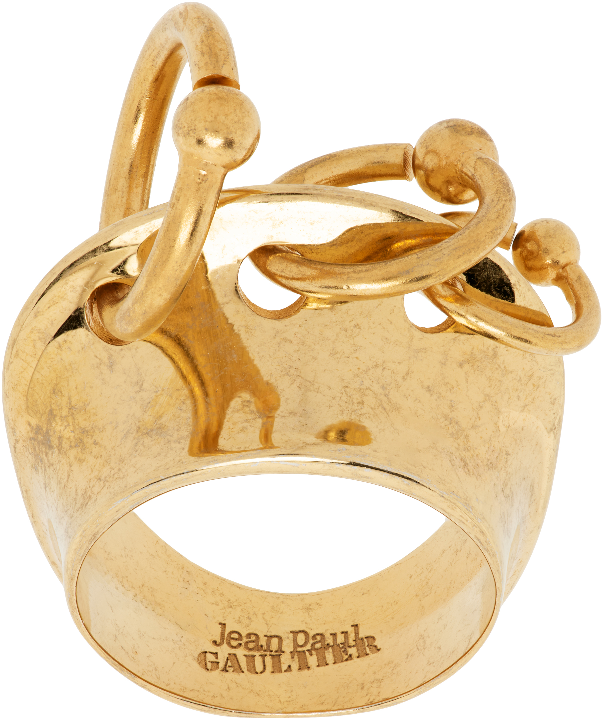 Jean Paul Gaultier リング　セット　ビンテージ　vintage Jean Paul Gaultier - Gold 'The Piercing' Ring