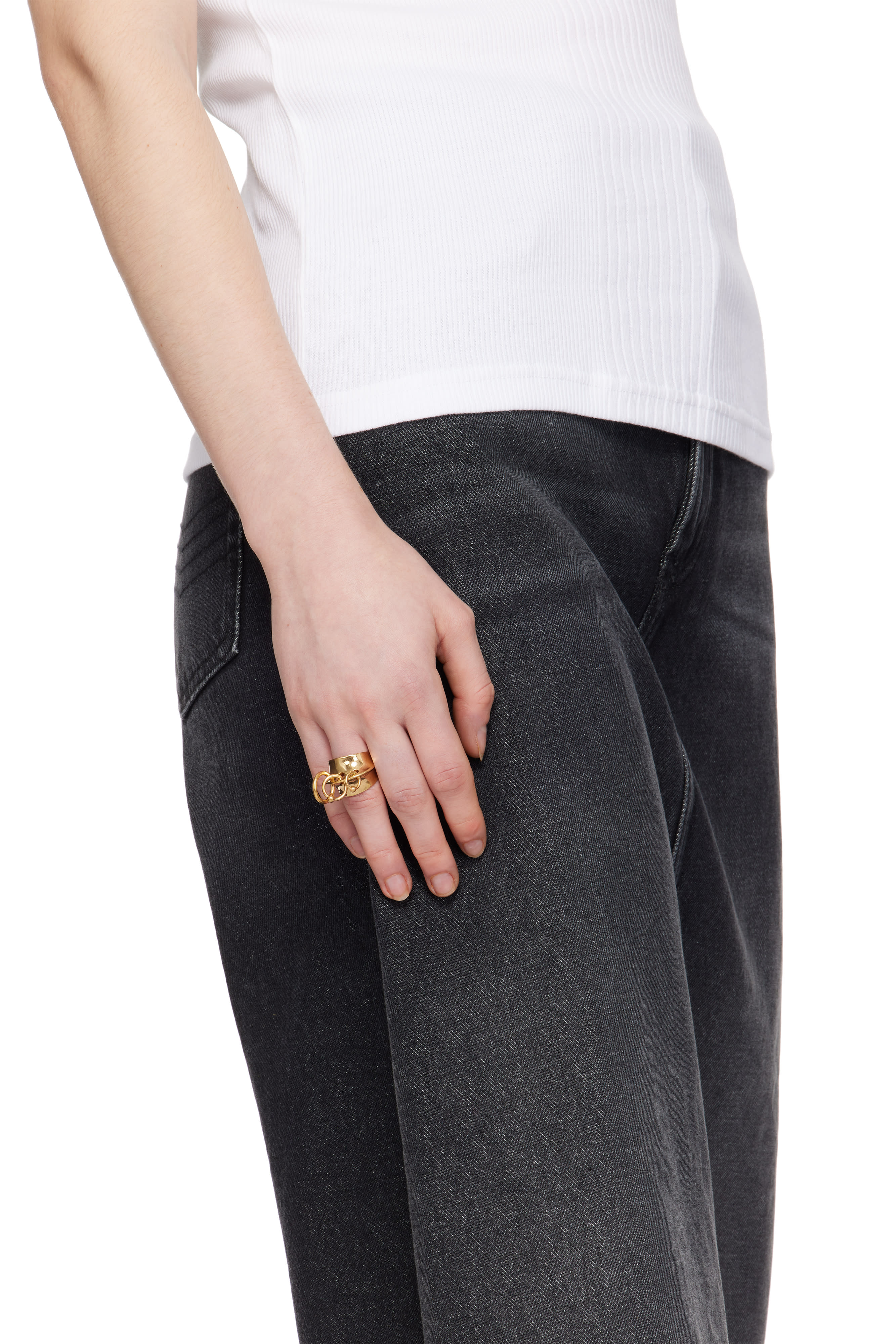 Jean Paul Gaultier - Gold 'The Piercing' Ring