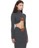 Jean Paul Gaultier Jean Paul Gaultier Gray Mix Wool Rib Turtleneck - 2