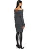 Jean Paul Gaultier Jean Paul Gaultier Gray Rib-Knit Wool Minidress - 3