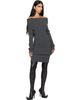 Jean Paul Gaultier Jean Paul Gaultier Gray Rib-Knit Wool Minidress - 4