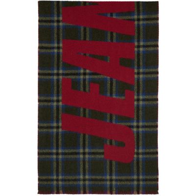 Jean Paul Gaultier Jean Paul Gaultier Green 'The Gaultier' Tartan Scarf
