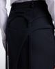 Jean Paul Gaultier Jean Paul Gaultier Layered virgin wool pencil skirt - 5