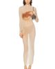 Jean Paul Gaultier Jean Paul Gaultier Mesh Printed Face Long Dress - 1
