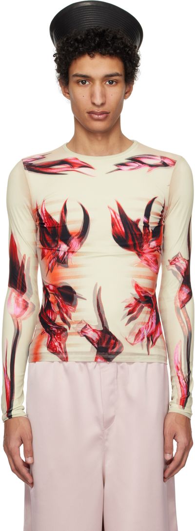 Jean Paul Gaultier Jean Paul Gaultier Multicolor Flower Body Morphing T-shirt