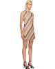 Jean Paul Gaultier Jean Paul Gaultier Multicolor Mesh Printed Retro Stripe Minidress - 2