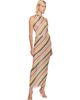 Jean Paul Gaultier Jean Paul Gaultier Multicolor Mesh Tank Top Printed Retro Stripe Bodysuit - 5