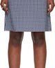 Jean Paul Gaultier Jean Paul Gaultier Navy & White 'The Curved' Midi Skirt - 1