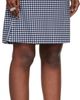 Jean Paul Gaultier Jean Paul Gaultier Navy & White 'The Curved' Midi Skirt - 2