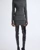 Jean Paul Gaultier Jean Paul Gaultier Off the Shoulder Rib Wool Minidress - 1