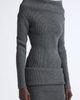 Jean Paul Gaultier Jean Paul Gaultier Off the Shoulder Rib Wool Minidress - 4