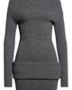 Jean Paul Gaultier Jean Paul Gaultier Off the Shoulder Rib Wool Minidress - 5