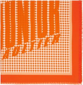 Jean Paul Gaultier Jean Paul Gaultier Orange Gingham Cover-Up Scarf