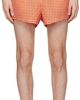 Jean Paul Gaultier Jean Paul Gaultier Orange Gingham Swim Shorts - 1