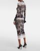 Jean Paul Gaultier Jean Paul Gaultier Printed mesh shirt dress - 3