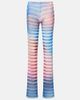 Jean Paul Gaultier Jean Paul Gaultier Printed striped mesh flared pants - 1