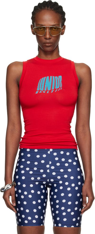 Jean Paul Gaultier Jean Paul Gaultier Red 'The Junior Gaultier' Tank Top
