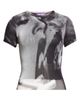 Jean Paul Gaultier Jean Paul Gaultier Smoking Graphic Mesh Baby Tee - 5
