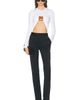 Jean Paul Gaultier Jean Paul Gaultier Stretch Viscose Jersey Long Sleeve Top - 4