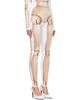 Jean Paul Gaultier Jean Paul Gaultier White & Beige 'The Wooden Body' Leggings - 2