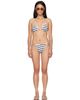 Jean Paul Gaultier Jean Paul Gaultier White & Navy 'The Asymetric Marinière' Bikini - 1