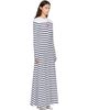 Jean Paul Gaultier Jean Paul Gaultier White & Navy 'The JPG Long Marinière' Maxi Dress - 2