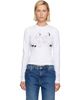 Jean Paul Gaultier Jean Paul Gaultier White Stretch Cotton Jersey Long Sleeves Kamasutra T-shirt - 1