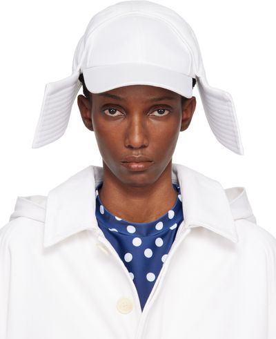 Jean Paul Gaultier Jean Paul Gaultier White 'The Sailor Bucket' Cap
