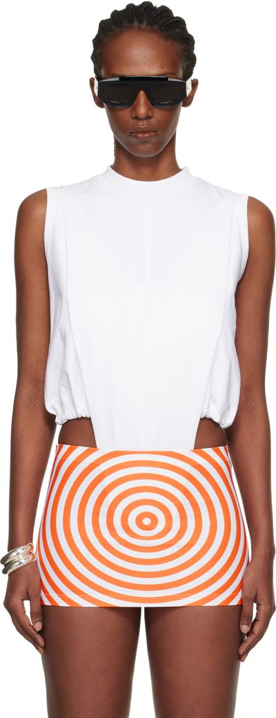 Jean Paul Gaultier White The Twisted Bodysuit