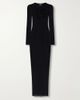 JEAN PAUL GAULTIER Logo embellished mesh maxi dress - 1