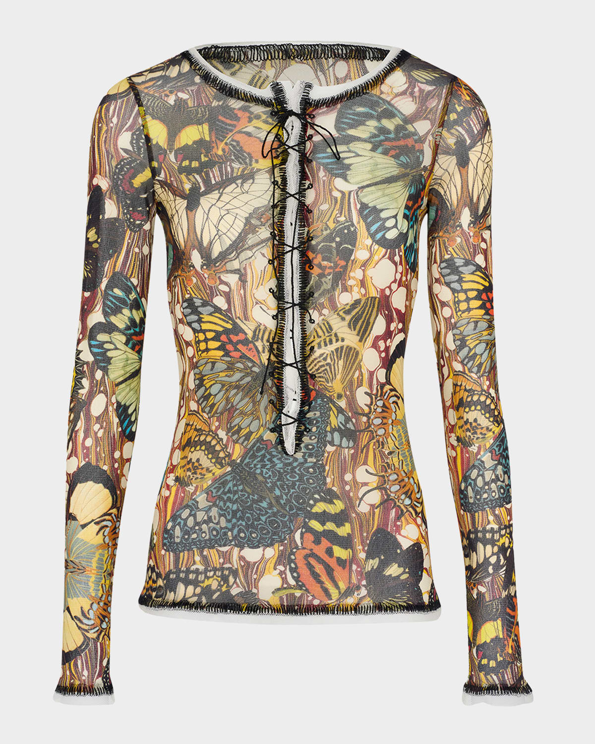 Jean Paul Gaultier Re-Edition The Yellow Butterfly Top