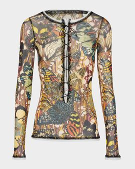 Jean Paul Gaultier Re-Edition The Yellow Butterfly Top