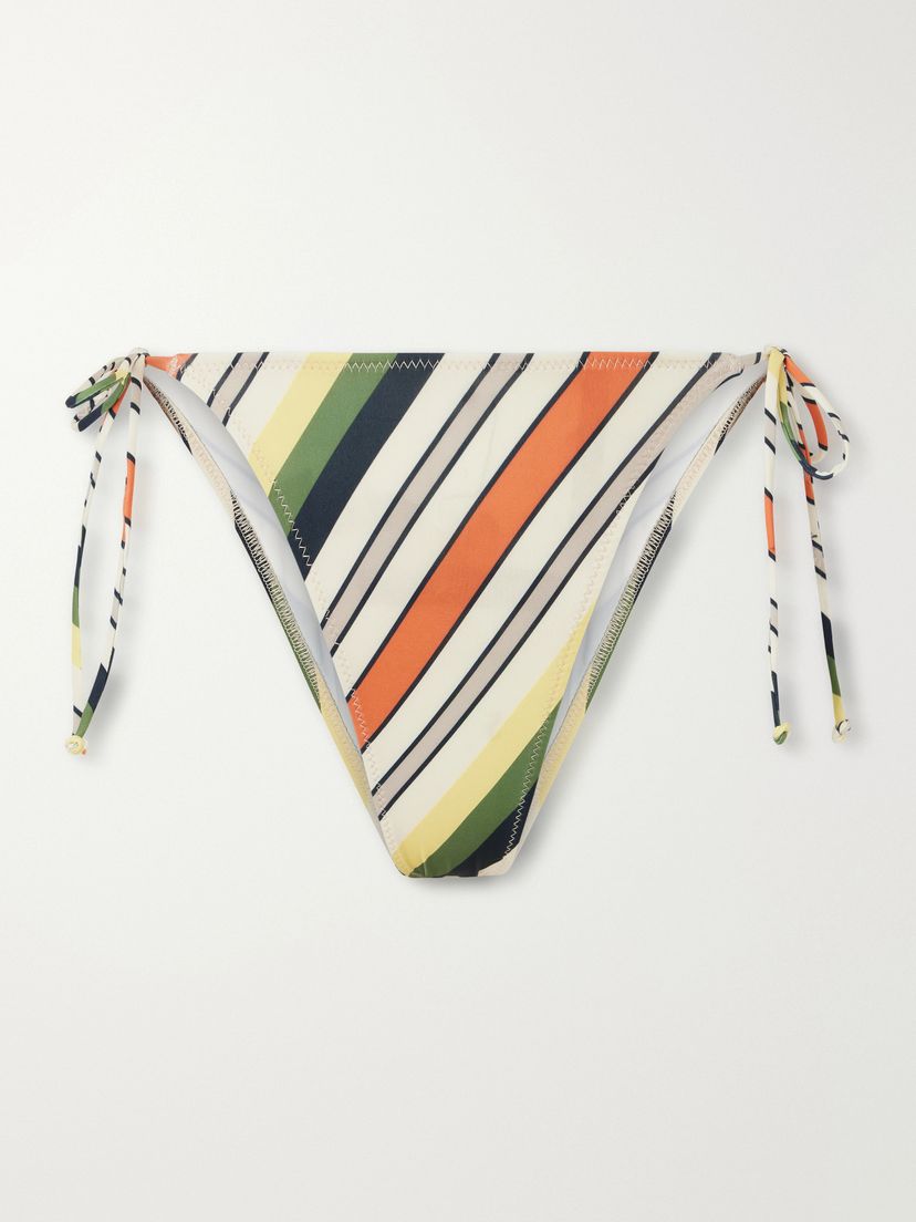 JEAN PAUL GAULTIER Retro Stripe printed bikini briefs