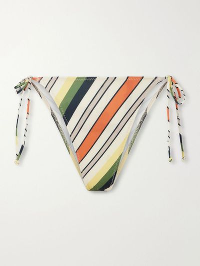 JEAN PAUL GAULTIER Retro Stripe printed bikini briefs