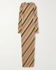 JEAN PAUL GAULTIER Retro Stripe printed mesh maxi dress - 1