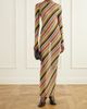 JEAN PAUL GAULTIER Retro Stripe printed mesh maxi dress - 2