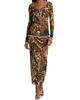 Jean Paul Gaultier Women's Butterfly-Print Long-Sleeve Mesh Top - 2
