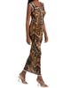 Jean Paul Gaultier Women's Butterfly-Print Sleeveless Mesh Maxi Dress - 2