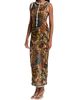 Jean Paul Gaultier Women's Butterfly-Print Sleeveless Mesh Maxi Dress - 4