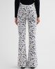 Jean Paul Gaultier Women's Flower Print Curved Flared Jeans - 3