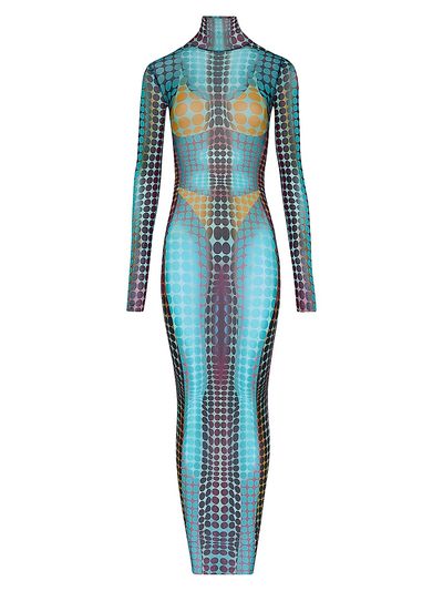 Jean Paul Gaultier Women's Iconic Prints: The Dots Maxi Dress