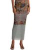 Jean Paul Gaultier Women's Printed Knit Mesh Maxi Skirt - 3