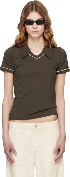 JEANERICA JEANERICA Brown Charlie Polo