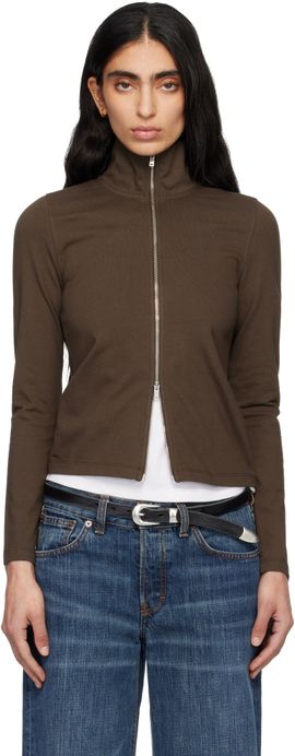 JEANERICA JEANERICA Brown Olive Track Jacket